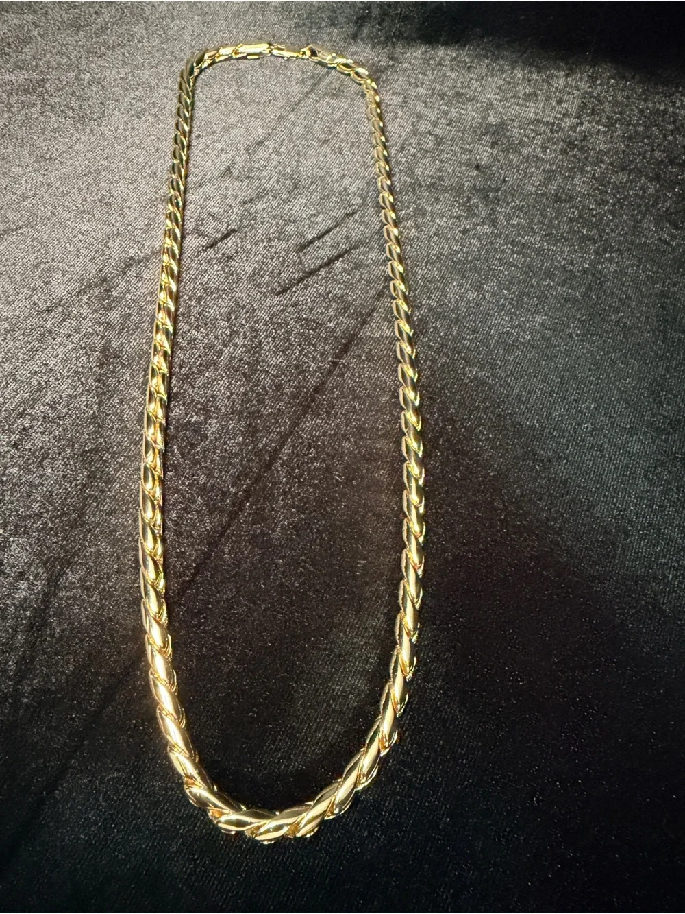 Braided Snake Rope 26in 6.3MM Heavy Chain 14K gold finish. Statement Piece